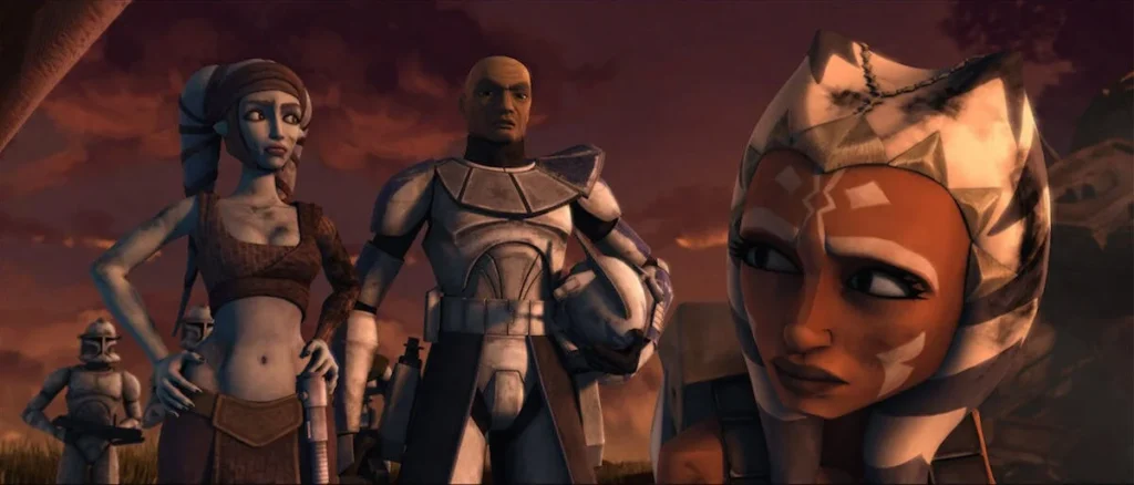 Aayla Secura with Rex and Ahsoka - Female Star Wars Characters