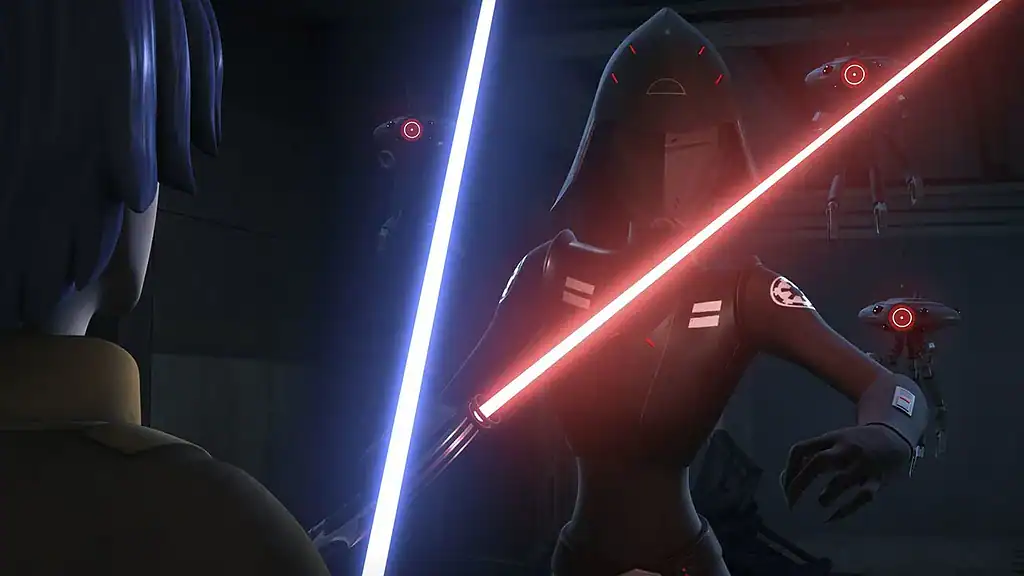 Seventh Sister Fighting Ezra Bridger - Female Star Wars Characters