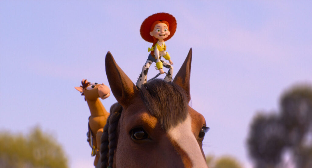 (L-R): Bullseye and Jessie in Disney and Pixar's TOY STORY 5.